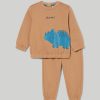 Neonato 9-36 Mesi Blukids Completini | Jogging Set In Puro Cotone Neonato