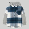 Bambini Blukids Camicie | Camicia In Flanella Di Cotone Con Cappuccio Bambino