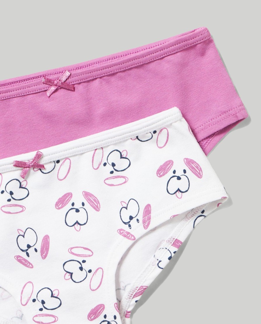 Neonata 9-36 Mesi Blukids Intimo | Pack 2 Culotte In Cotone Elasticizzato Neonata