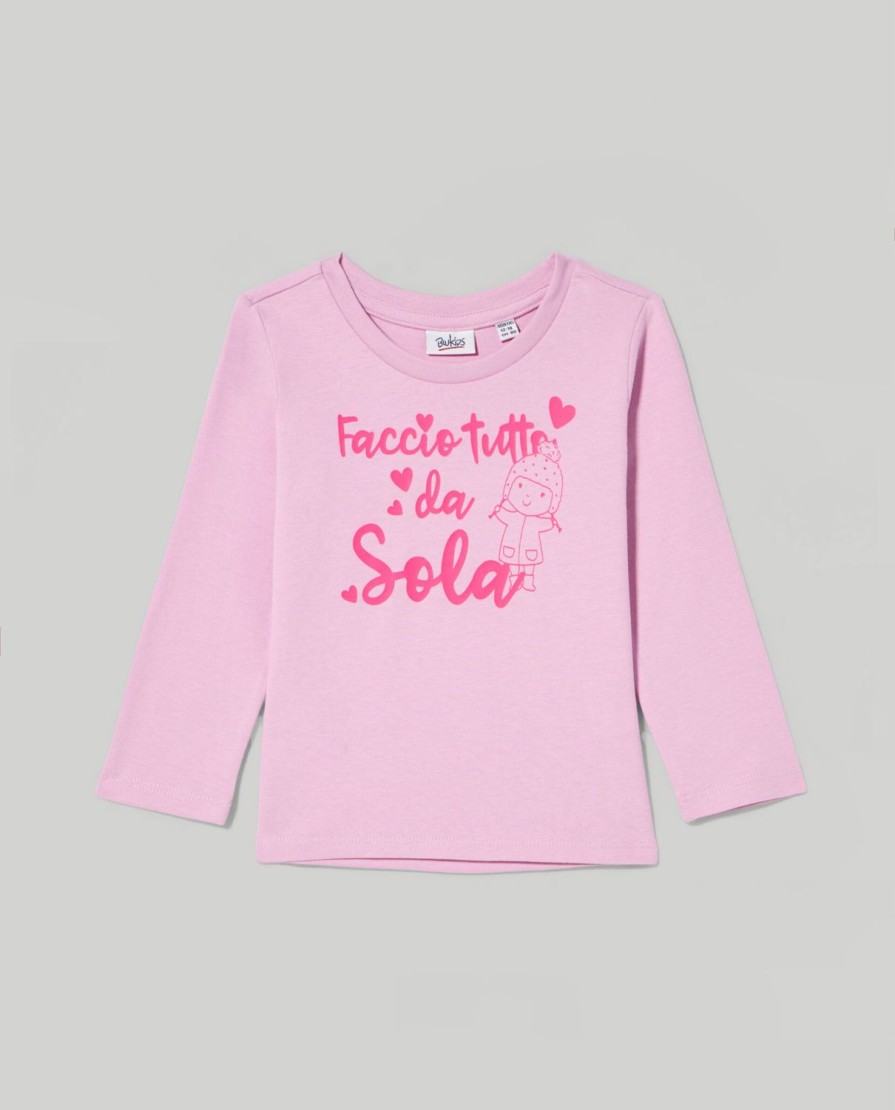 Neonata 9-36 Mesi Blukids Magliette | T-Shirt In Cotone A Maniche Lunghe Neonata