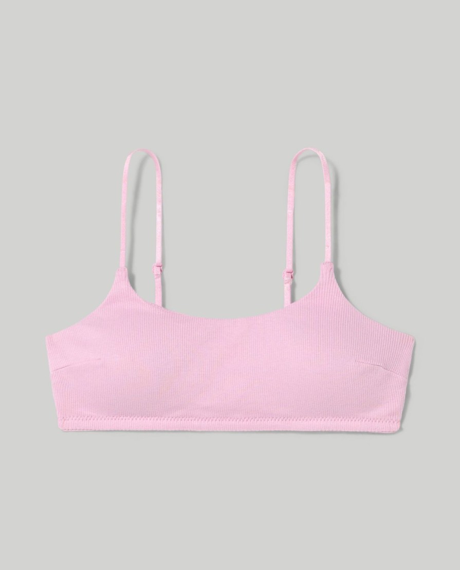 Ragazzi Blukids Top E Canottiere | Reggiseno Leggermente Imbottito In Costina Ragazza