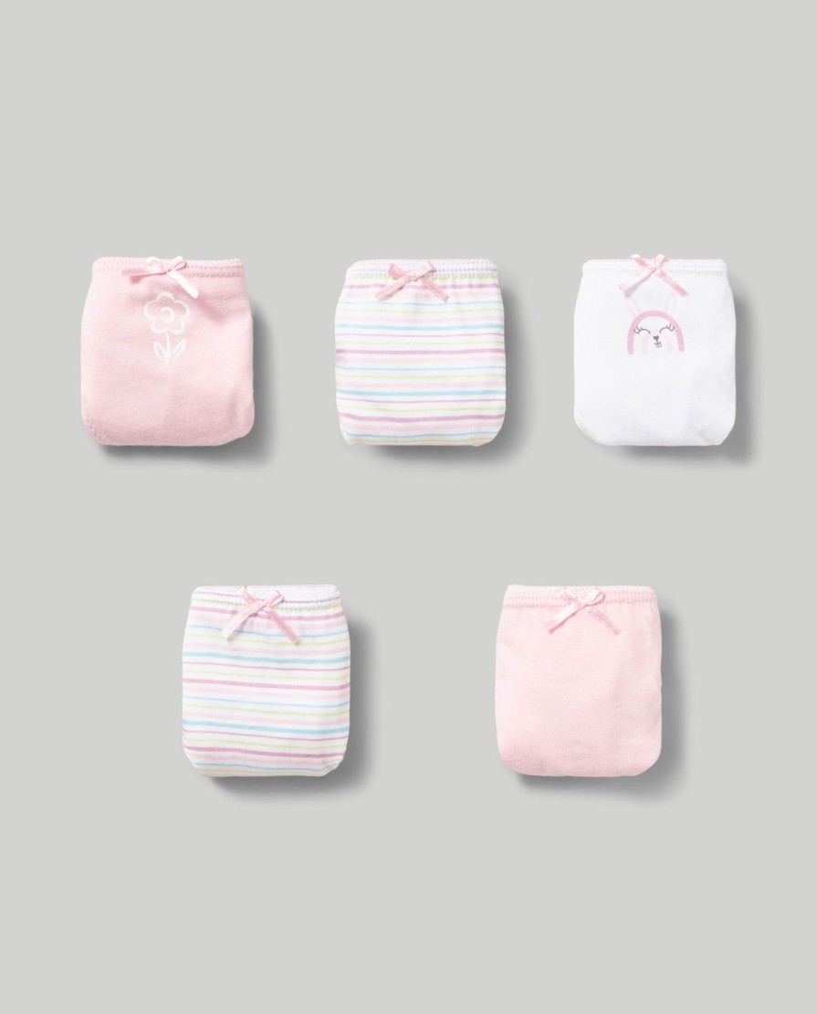 Neonata 9-36 Mesi Blukids Intimo | Pack 5 Slip In Puro Cotone Neonata