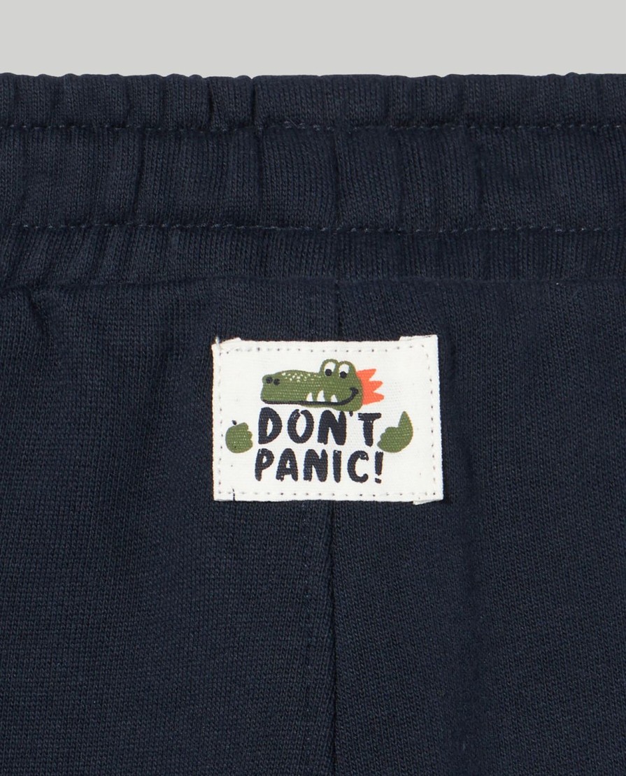 Bambini Blukids Jeans E Pantaloni | Joggers Cargo In Felpa Di Puro Cotone Bambino