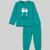 Neonato 9-36 Mesi Blukids Completini | Jogging Set In Puro Cotone Neonato