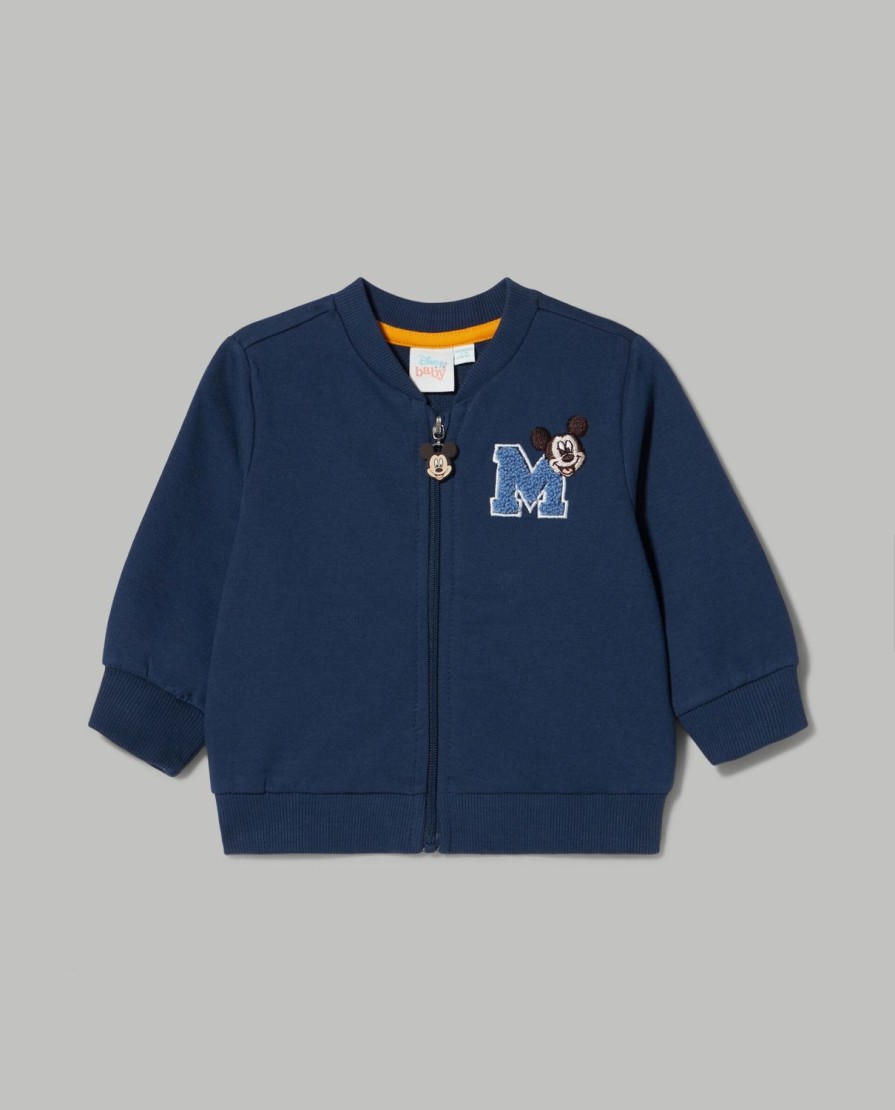 Neonato 9-36 Mesi Blukids Disney | Felpa In Puro Cotone Full Zip Neonato