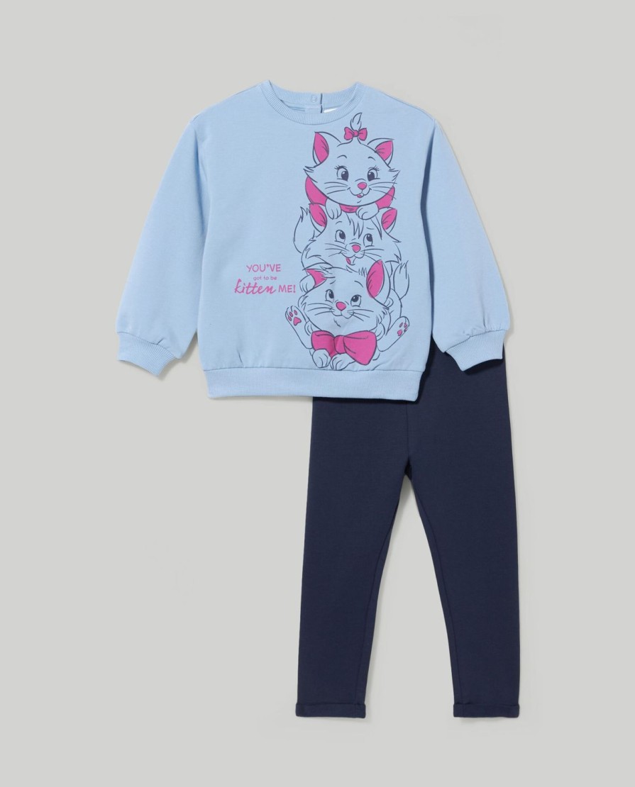 Neonata 9-36 Mesi Blukids Completini | Jogging Set In Cotone Elasticizzato Neonata