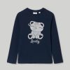 Bambini Blukids Magliette | T-Shirt In Puro Cotone Con Stampa Glitter Bambina