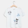 Ragazzi Blukids Magliette | T-Shirt Con Stampa Minnie E Mickey In Puro Cotone Bambina