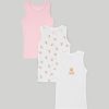 Bambini Blukids Top E Canottiere | Pack 3 Canotte In Puro Cotone Bambina