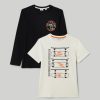 Ragazzi Blukids Magliette | Pack 2 T-Shirt In Puro Cotone Ragazzo