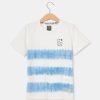 Bambini Blukids Magliette | T-Shirt Con Dettagli Tie-Dye In Cotone Elasticizzato Bambino