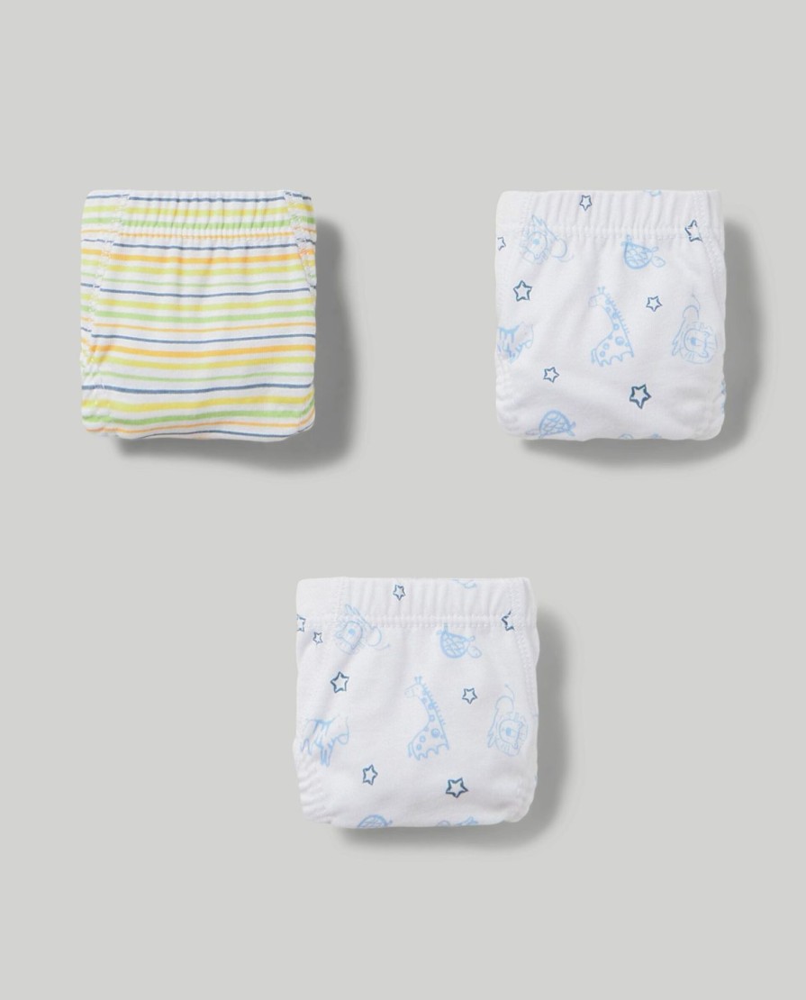 Neonato 9-36 Mesi Blukids Intimo | Pack 3 Slip Neonato