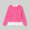 Bambini Blukids Maglioni | Tricot In Filato Effetto Pelliccia Bambina