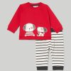 Neonato 9-36 Mesi Blukids Completini | Jogging Set In French Terry Neonato