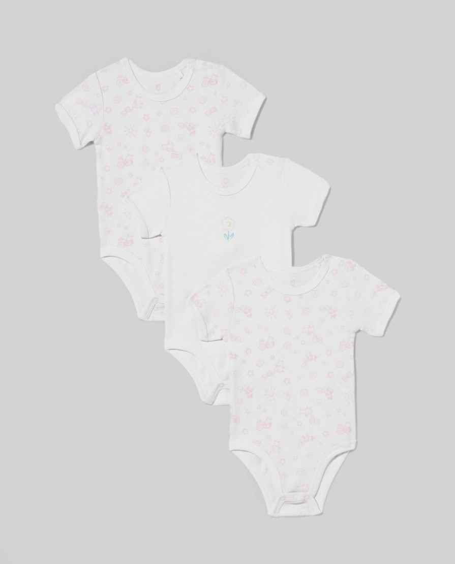 Nascita Blukids Body | Pack 3 Body In Puro Cotone Neonata