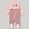 Nascita Blukids Tutine | Tutina In Velour Con Rouches Neonata