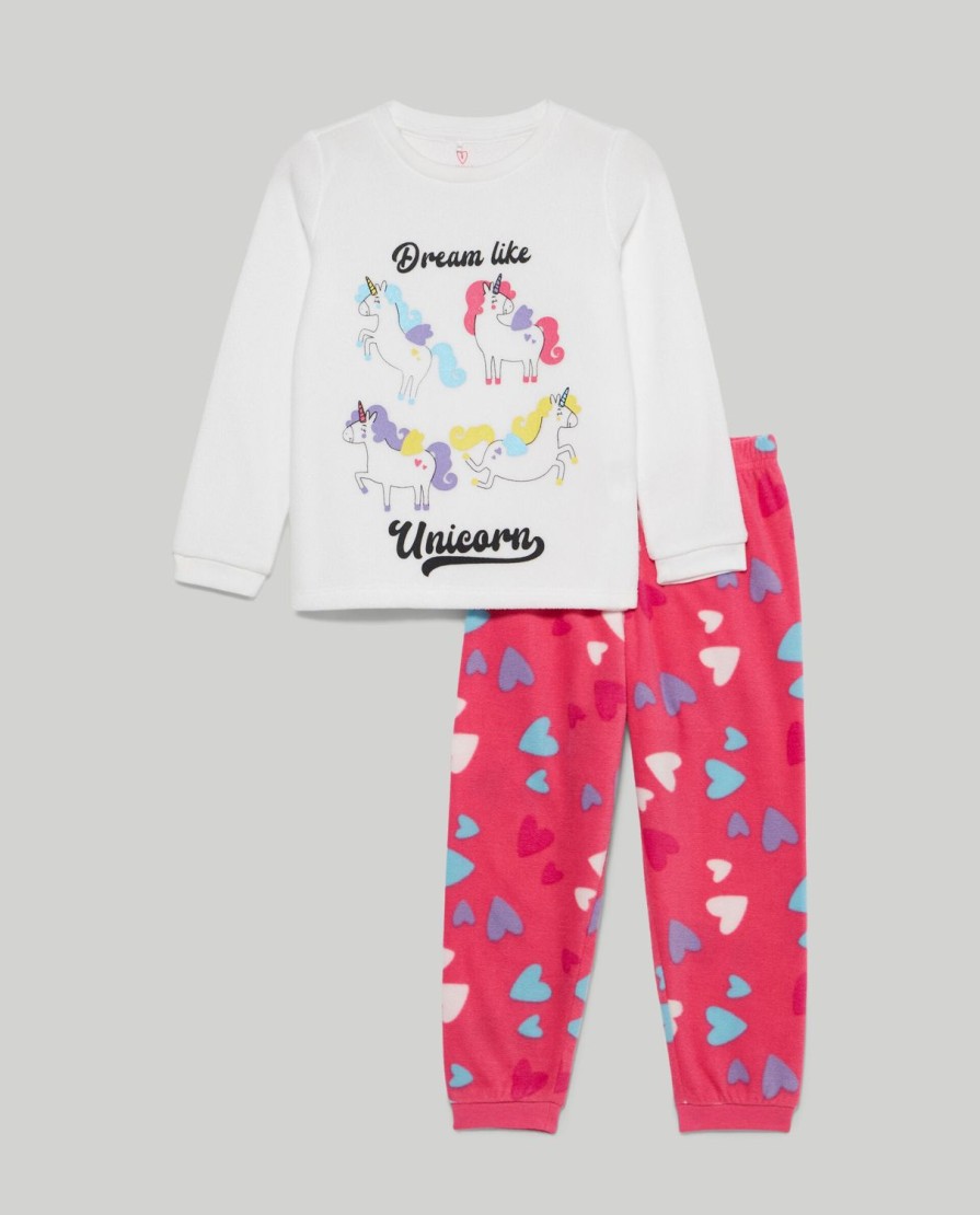 Bambini Blukids Pigiami | Pigiama Lungo In Pile Bambina