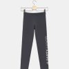 Ragazzi Blukids Jeans E Pantaloni | Leggings Con Scritta Glitterata In Cotone Elasticizzato Ragazza