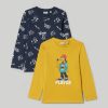 Bambini Blukids Magliette | Pack 2 T-Shirt A Maniche Lunghe Bambino