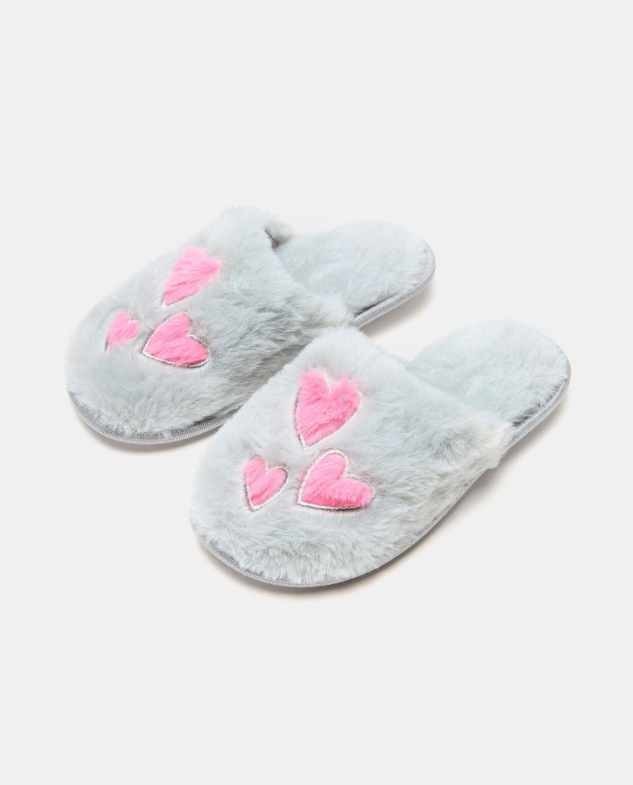 Bambini Blukids Scarpe | Ciabattine In Eco Fur Bambina