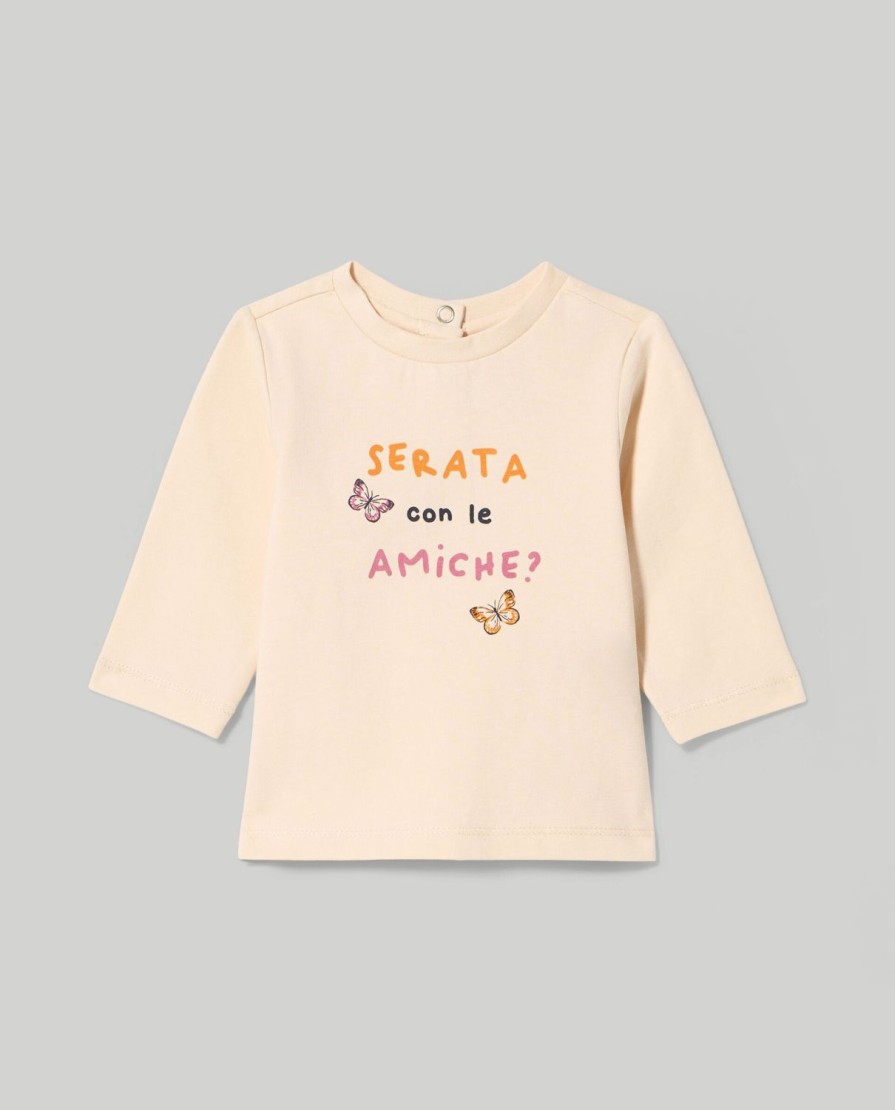 Neonata 9-36 Mesi Blukids Magliette | T-Shirt In Jersey Elasticizzato Neonata