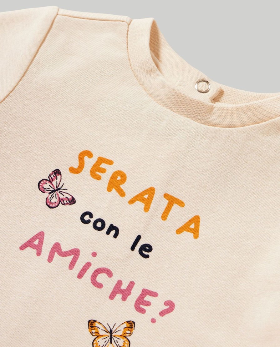 Neonata 9-36 Mesi Blukids Magliette | T-Shirt In Jersey Elasticizzato Neonata