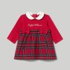 Neonata 9-36 Mesi Blukids Vestitini | Vestito Check In Caldo Cotone Neonata