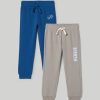 Bambini Blukids Jeans E Pantaloni | Pack 2 Joggers In Puro Cotone Bambino