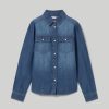 Ragazzi Blukids Camicie | Camicia In Denim Di Puro Cotone Ragazza