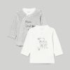 Neonato 9-36 Mesi Blukids Magliette | Pack 2 T-Shirt In Ciniglia Neonato