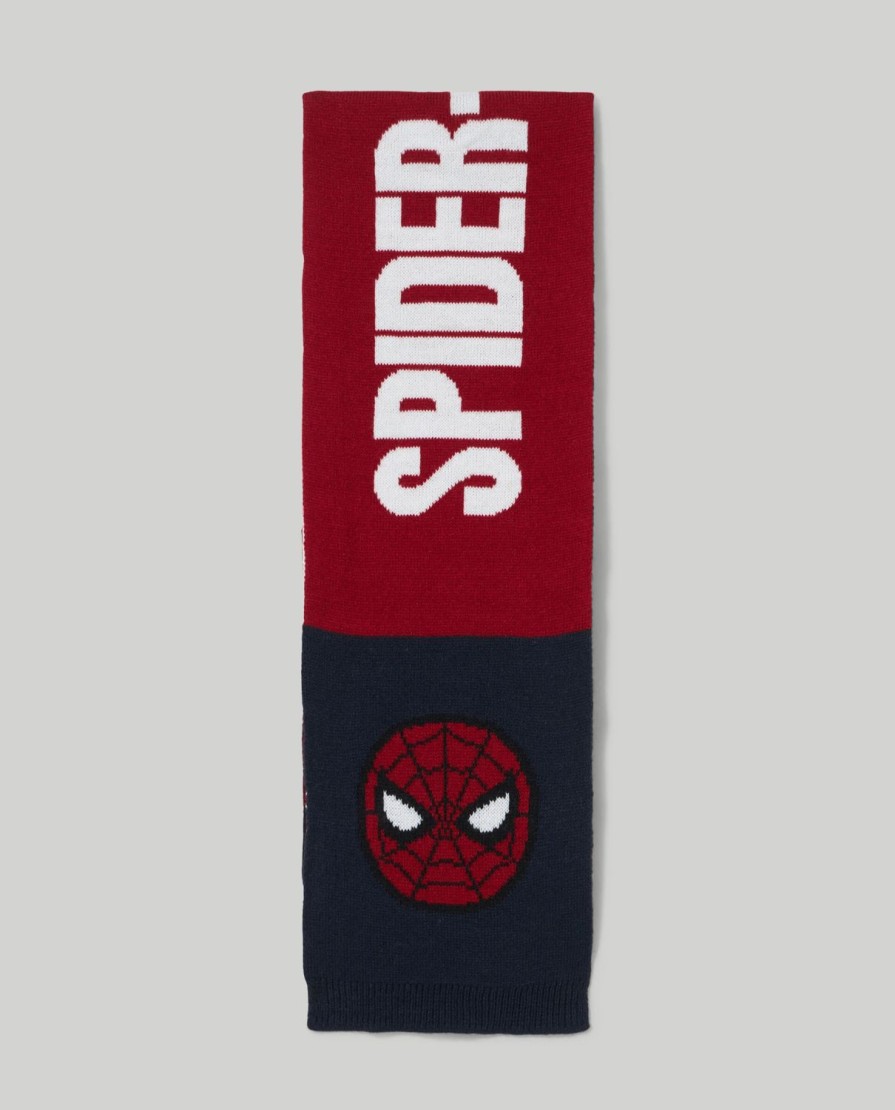 Bambini Blukids Accessori | Sciarpa In Tricot Spiderman