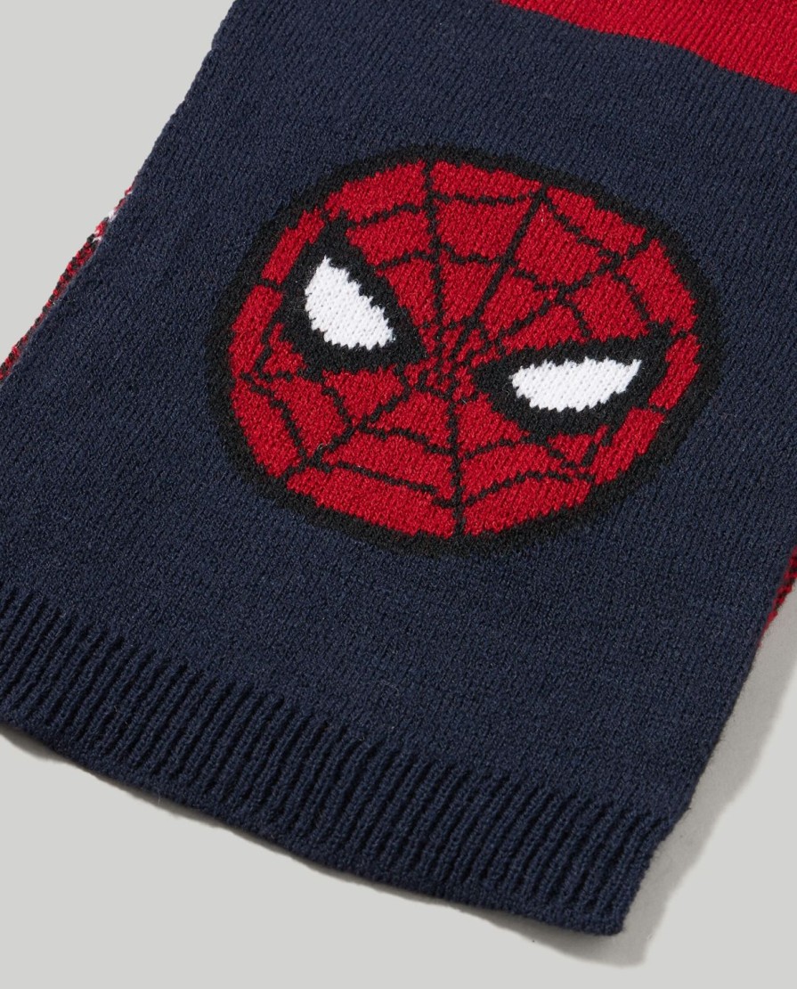 Bambini Blukids Accessori | Sciarpa In Tricot Spiderman