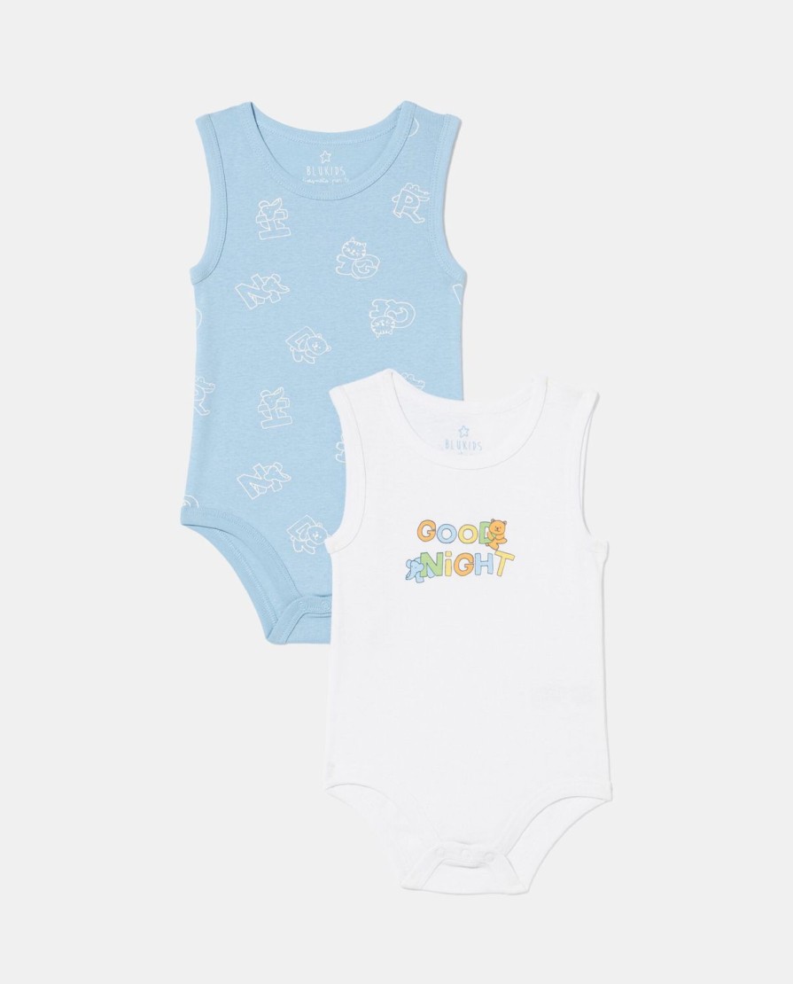 Nascita Blukids Body | Pack 2 Body Senza Maniche Neonato