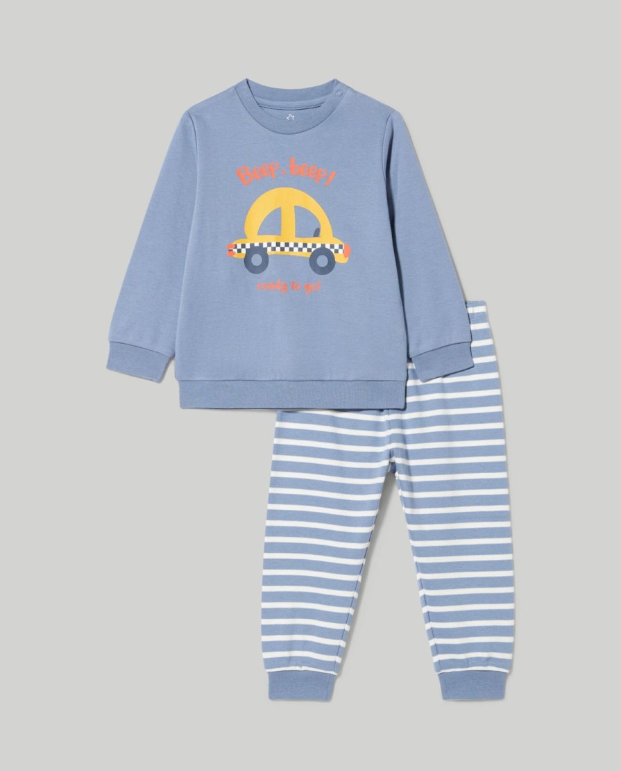 Neonato 9-36 Mesi Blukids Pigiami | Pigiama Lungo In Puro Cotone Neonato