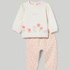 Neonata 9-36 Mesi Blukids Completini | Jogging Set In Felpa Di Puro Cotone Neonata