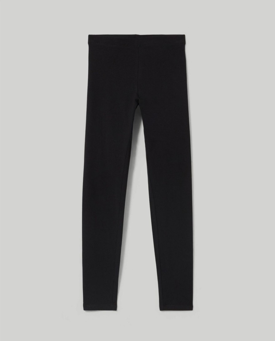 Ragazzi Blukids Jeans E Pantaloni | Leggings In Cotone Elasticizzato Ragazza