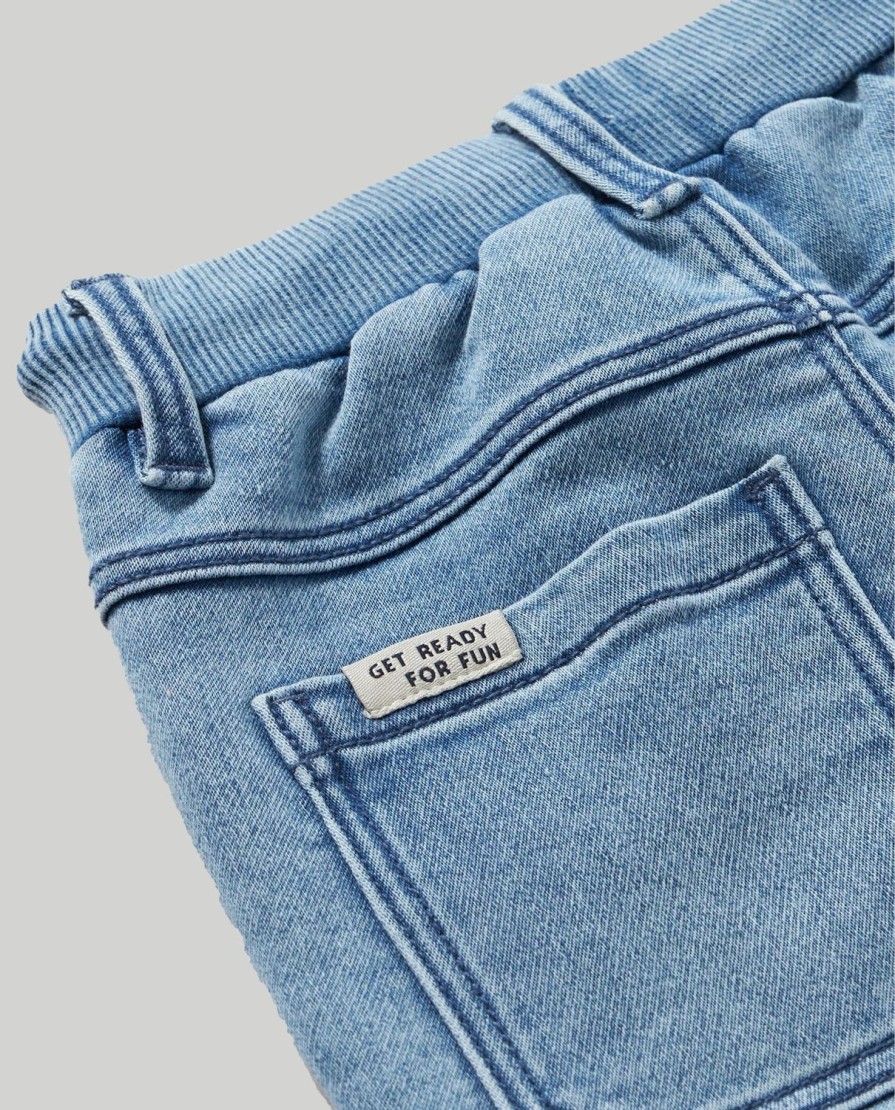 Neonato 9-36 Mesi Blukids Pantaloni E Jeans | Jogger In Denim Neonato