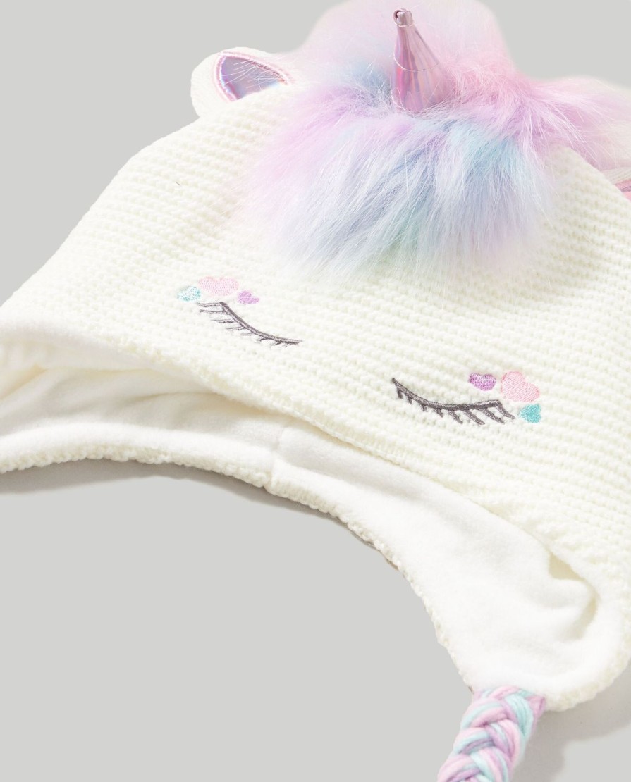 Bambini Blukids Accessori | Berretto In Tricot Con Applicazioni Neonata