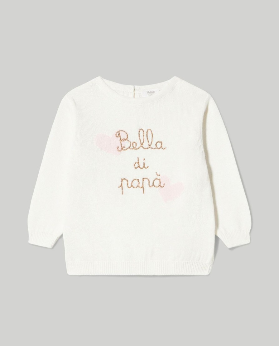 Neonata 9-36 Mesi Blukids Maglioncini | Maglione In Tricot Di Puro Cotone Neonata