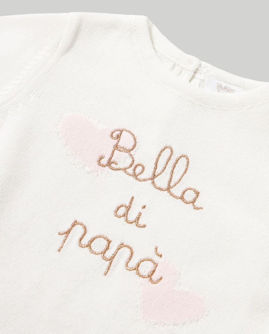 Neonata 9-36 Mesi Blukids Maglioncini | Maglione In Tricot Di Puro Cotone Neonata