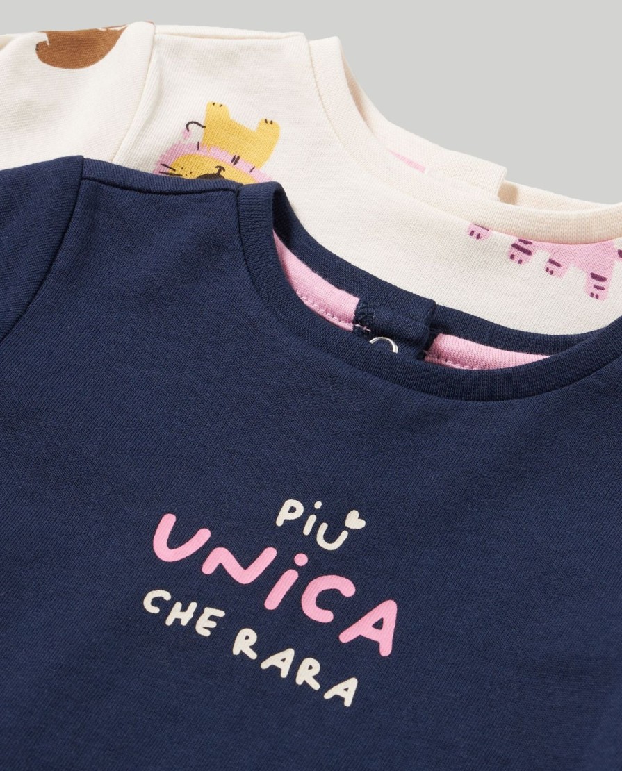 Neonata 9-36 Mesi Blukids Magliette | T-Shirt In Jersey Di Puro Cotone Neonata