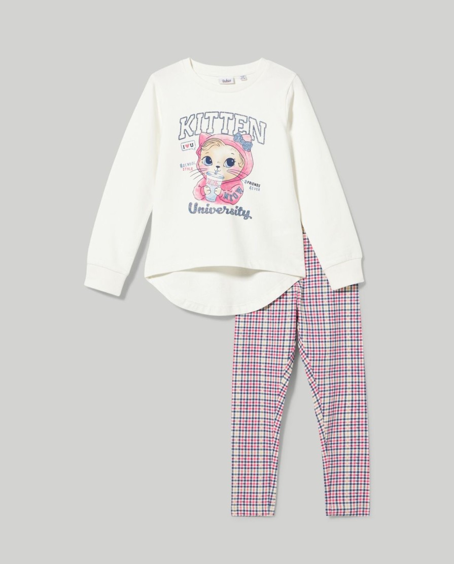 Bambini Blukids Set Bambina | Jogging Set In Felpa Leggera Bambina