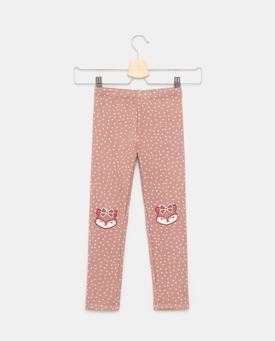 Bambini Blukids Leggings | Leggings In Pelliccetta Leggera Bambina