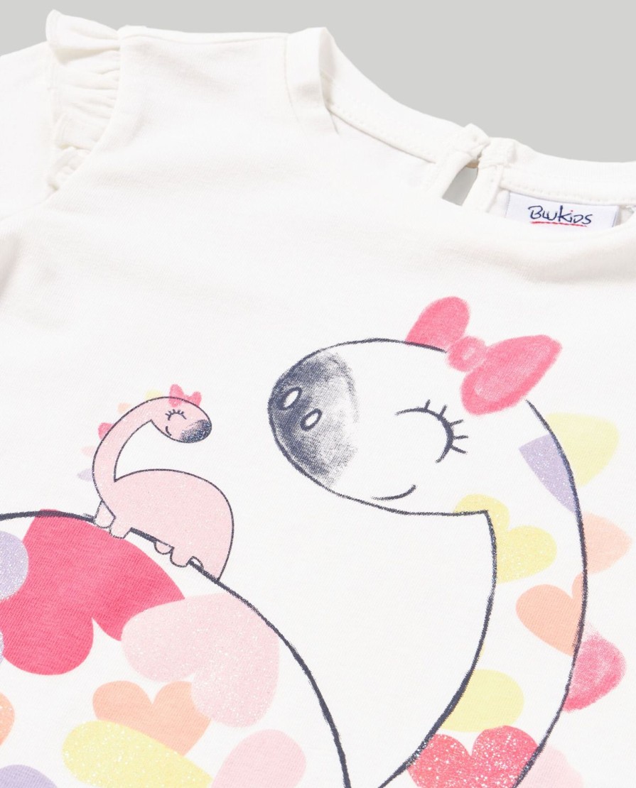 Neonata 9-36 Mesi Blukids Magliette | T-Shirt Con Stampa E Glitter Neonata