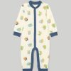 Neonato 9-36 Mesi Blukids Pigiami | Tutina Lunga In Piro Cotone Neonato