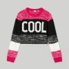 Ragazzi Blukids Maglioni | Tricot Girocollo Jacquard Ragazza