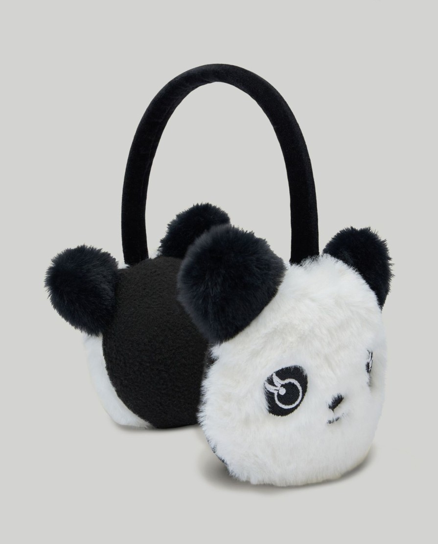 Bambini Blukids Accessori | Paraorecchie Panda In Finta Pelliccia