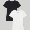 Ragazzi Blukids Top E Canottiere | Pack 2 T-Shirt Intime In Puro Cotone Ragazza