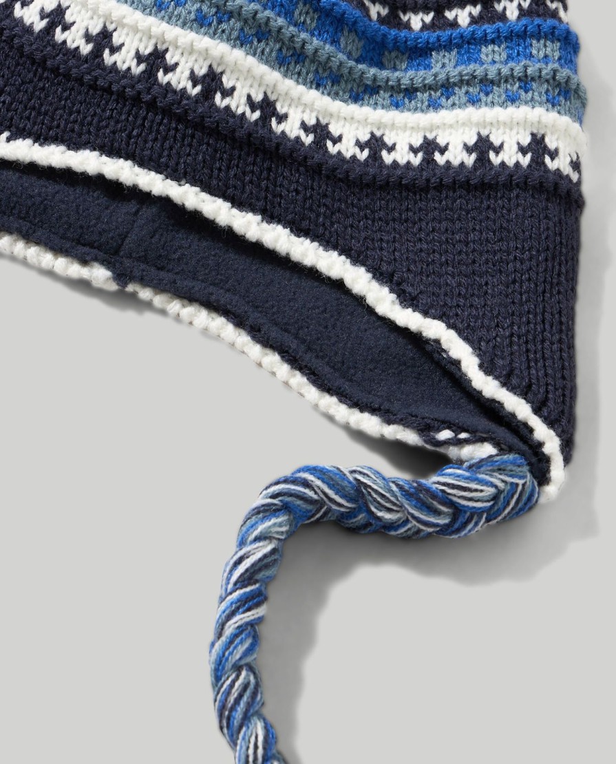 Neonato 9-36 Mesi Blukids Cappellini E Berretti | Berretto In Tricot Peruviano Neonato