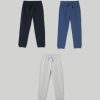 Bambini Blukids Jeans E Pantaloni | Pack 3 Joggers In Cotone Bambino